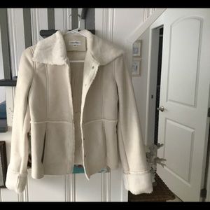 Calvin Klein faux suede faux shearling Jacket